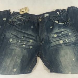 Distressed true rock Men's jeans